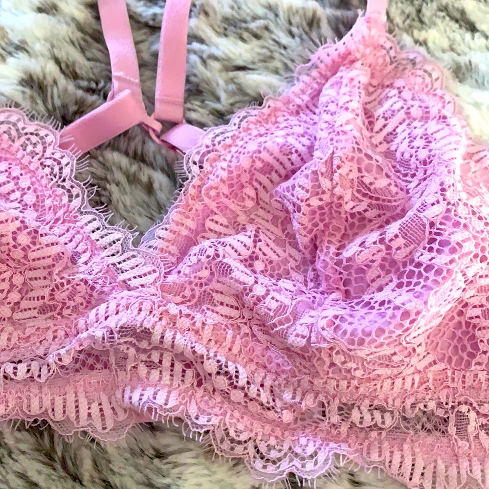 Lace Pink Bralette